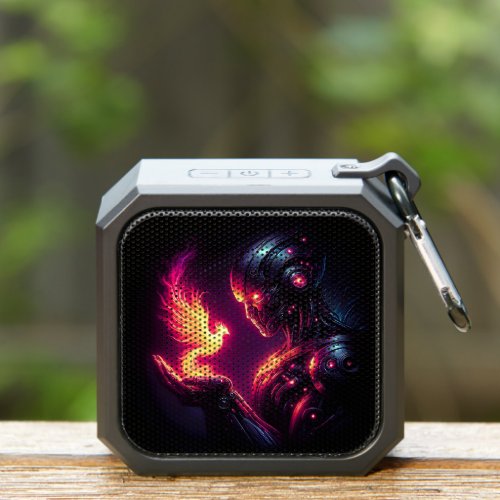 Cyber Futuristic Robot Phoenix Fire Spirit Bluetooth Speaker