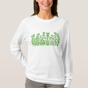 Cyber Garden - Avocado Green T-Shirt