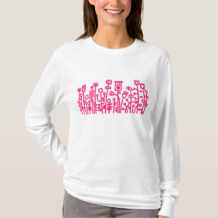 Cyber Garden - Neon Red T-Shirt