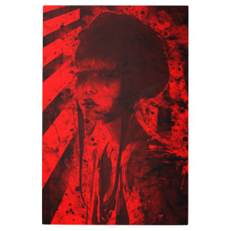 Cyber Geisha Metal Print