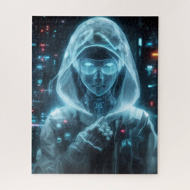 Cyber Ghost Jigsaw Puzzle (Vertical)