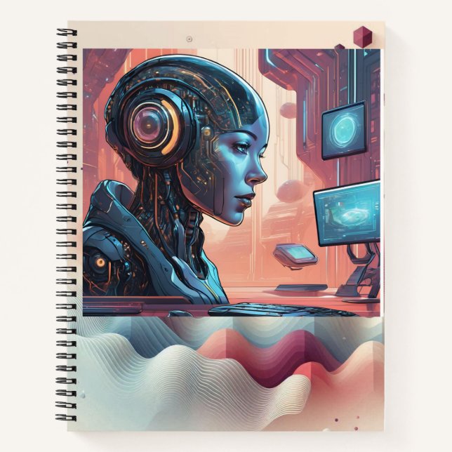 Cyber Girls: Futuristic Notebook (Front)