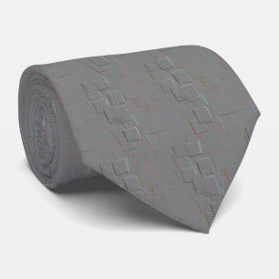 "Cyber Gothic" Geometric Art Tie