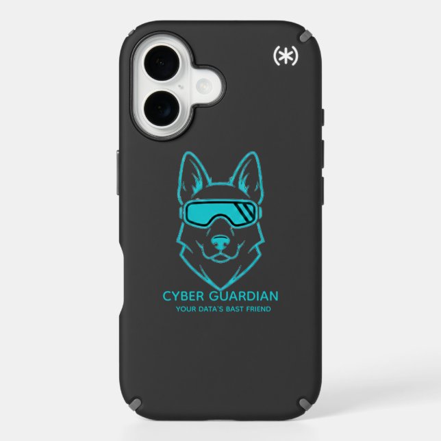 Cyber Guardian Neon Cat - Cybersecurity Tech iPhon Speck iPhone Case (Front)