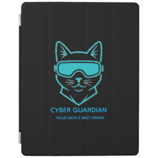 Cyber Guardian Neon Cat iPad Case - Tech Protectio