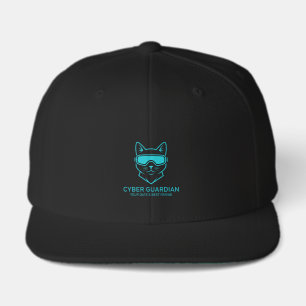 Cyber Guardian Neon Cat - Tech Enthusiast Classic Visor