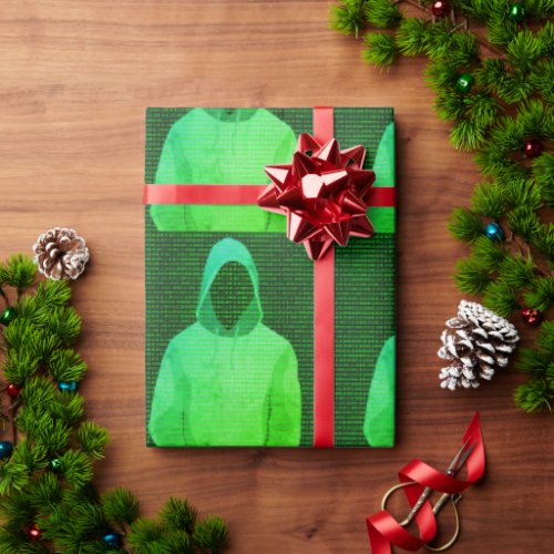 Cyber Hacker _ Digital  Computer Crime Fighter Wrapping Paper