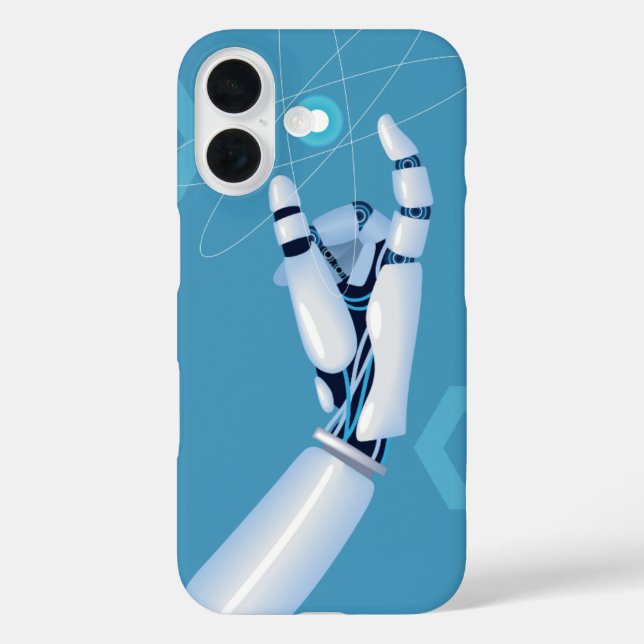 Cyber Hand with Atomic Sphere Case-Mate iPhone Case (Back)