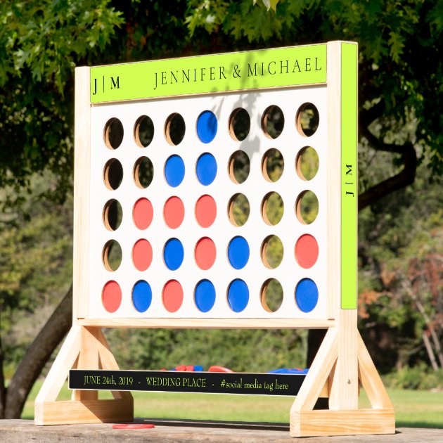 Cyber Lime Jet Black Minimalist Simple Fun Fast Four