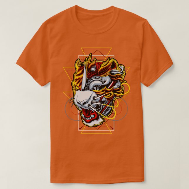 Cyber Lion T-Shirt (Design Front)
