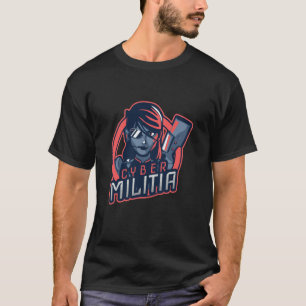 Cyber Militia Cybersecurity Security Hacker Comput T-Shirt