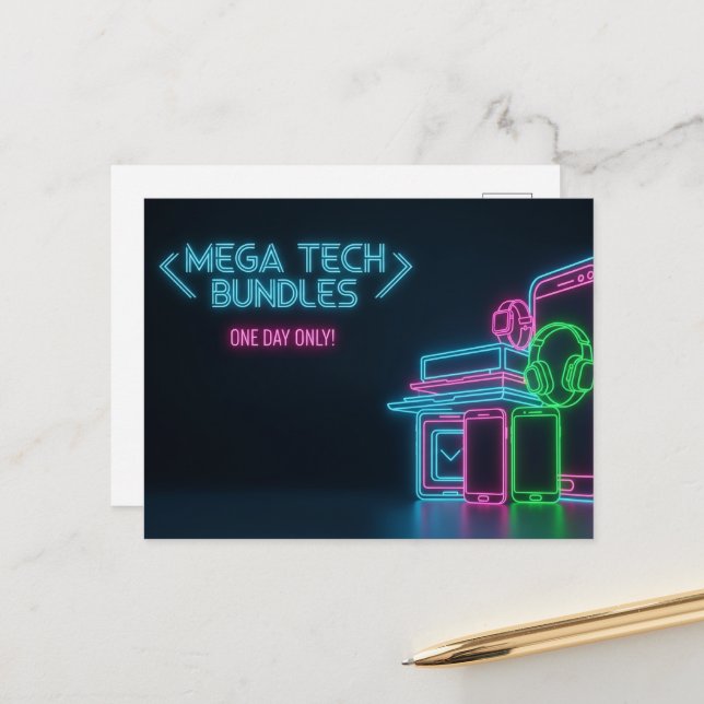 Cyber Monday  Postcard (Front/Back In Situ)