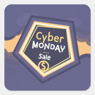 Cyber Monday Square Sticker