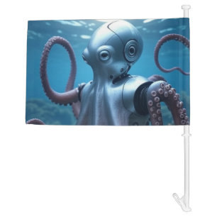 Cyber Octopus car and boat flag