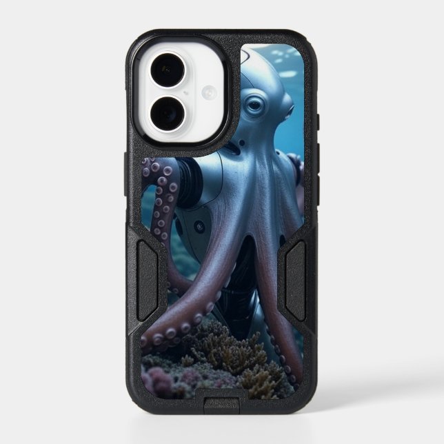 Cyber Octopus iPhone 17 OtterBox Commuter case (Back)