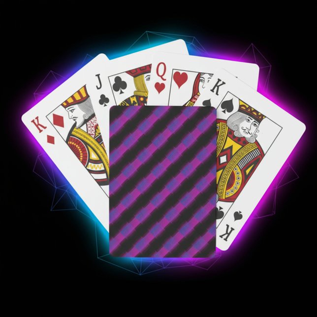 Cyber Plaid Poker Cards (Creator Uploaded)