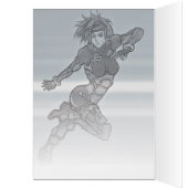 Cyber Police Manga Girl (Inside (Left))