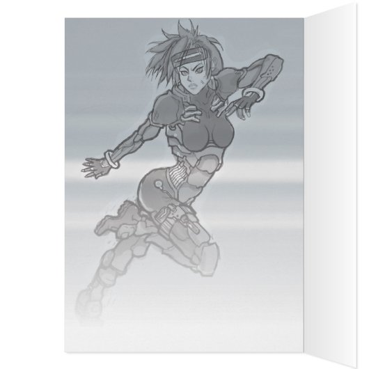 Cyber Police Manga Girl (Inside (Left))