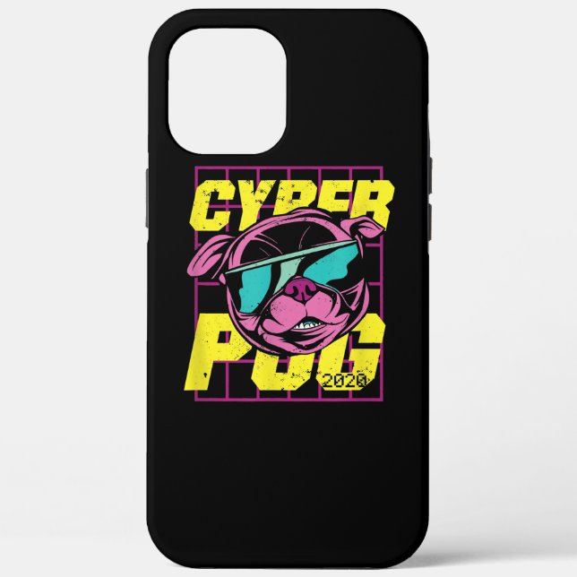 Cyber Pug | Cool Pug Dog Case-Mate iPhone Case (Back)