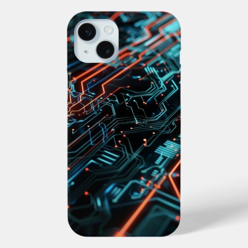Cyber Pulse _ Abstract Circuits Case_Mate iPhone  iPhone 15 Plus Case