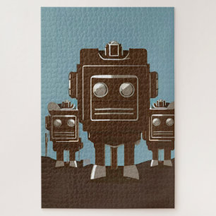 Cyber Radio Rodeo Patrol Ken Gage Sci-Fi Jigsaw Puzzle