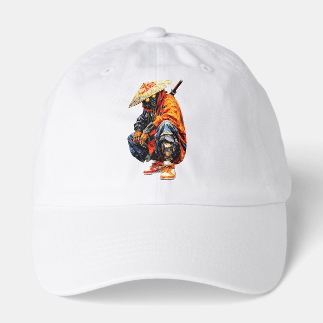 Cyber Samurai Palette Knife Orange  Hat (Front)