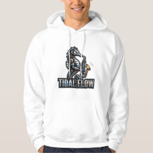 Cyber Seahorse Saxophone Hoodie