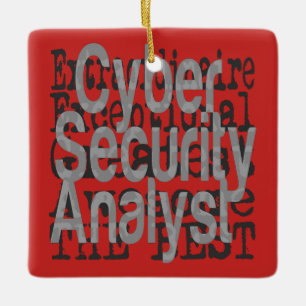 Cyber Security Analyst Extraordinaire Ceramic Ornament