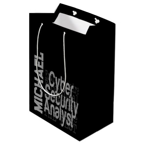 Cyber Security Analyst Extraordinaire CUSTOM Medium Gift Bag