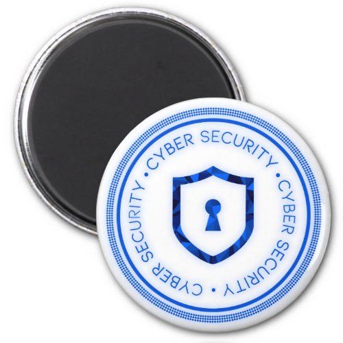CYBER SECURITY BADGE SEAL MAGNET