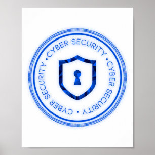 CYBER SECURITY BADGE SEAL POSTER