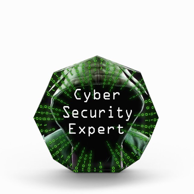 Cyber Security Business Expert Acrylic Award (Front)