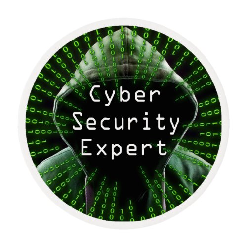 Cyber Security Business Expert Edible Frosting Rounds