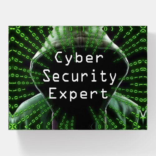 Cyber Security Business Expert Paperweight