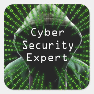 Cyber Security Business Expert Square Sticker