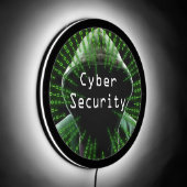 Cyber Security Business LED Sign (Angle)