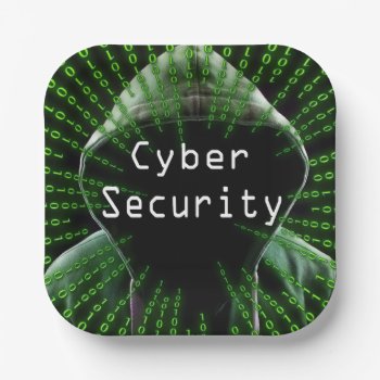Cyber Security Business Paper Plates by GigaPacket at Zazzle