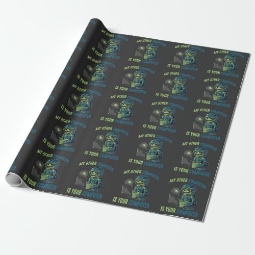 Cyber Security Hacker Computer Admin Programmer Wrapping Paper