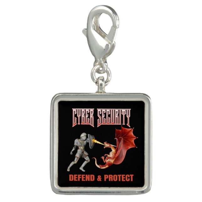 Cyber Security Knight Dragon Defense Charm (Front)