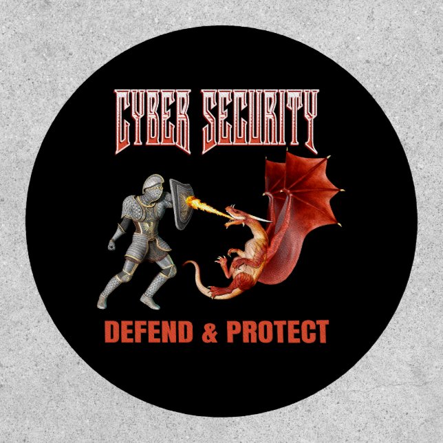 Cyber Security Knight Dragon Defense Patch (Front)