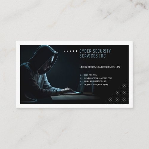 Cyber Security Services  Security Consulting Business Card