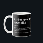 Cyber Security Specialist Funny Definition Coffee Mug<br><div class="desc">Cyber Security Specialist Funny Definition,  a special idea for developers and engineers.</div>