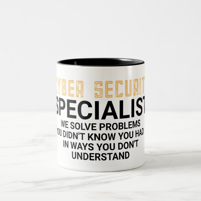 Cyber Security Specialist Know Two-Tone Coffee Mug (Center)