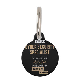 Cyber Security Specialist Pet ID Tag