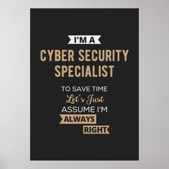 Cyber Security Specialist Poster (Front)