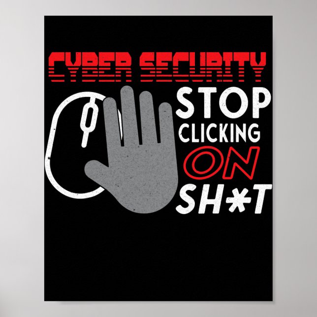 Cyber Security Specialist Spam Web Links Engineer Poster (Front)