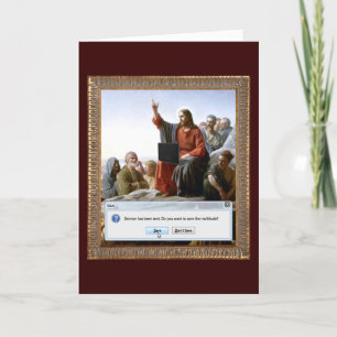 Cyber Sermon Funny Card