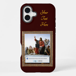 Cyber Sermon Funny Personalized iPhone 16 Plus Case