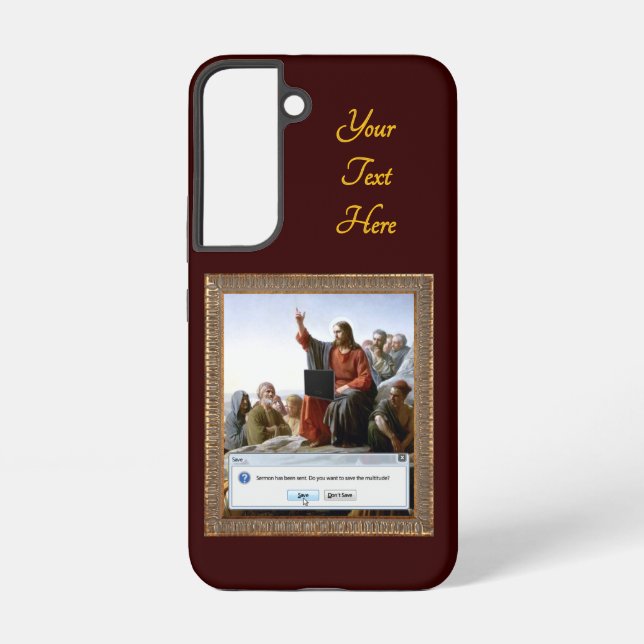 Cyber Sermon Funny Personalized Samsung Galaxy Case (Back)