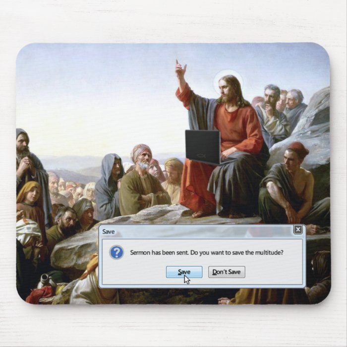 Cyber Sermon Mouse Pad